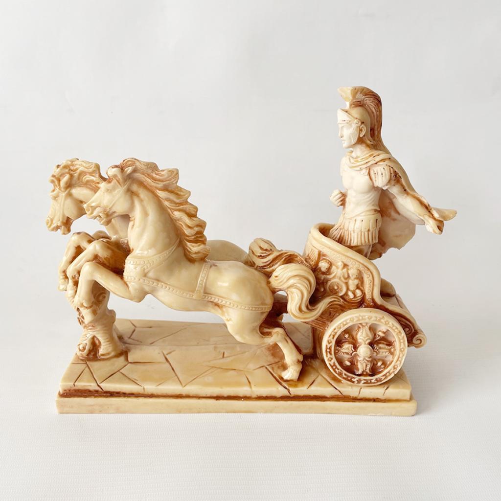 Resin Figurine – Chariot and Horses
